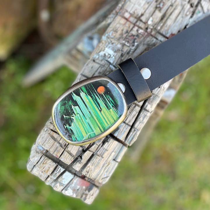 Black leather belt strap - matte, texture, for belt buckle for wholesale on Faire3