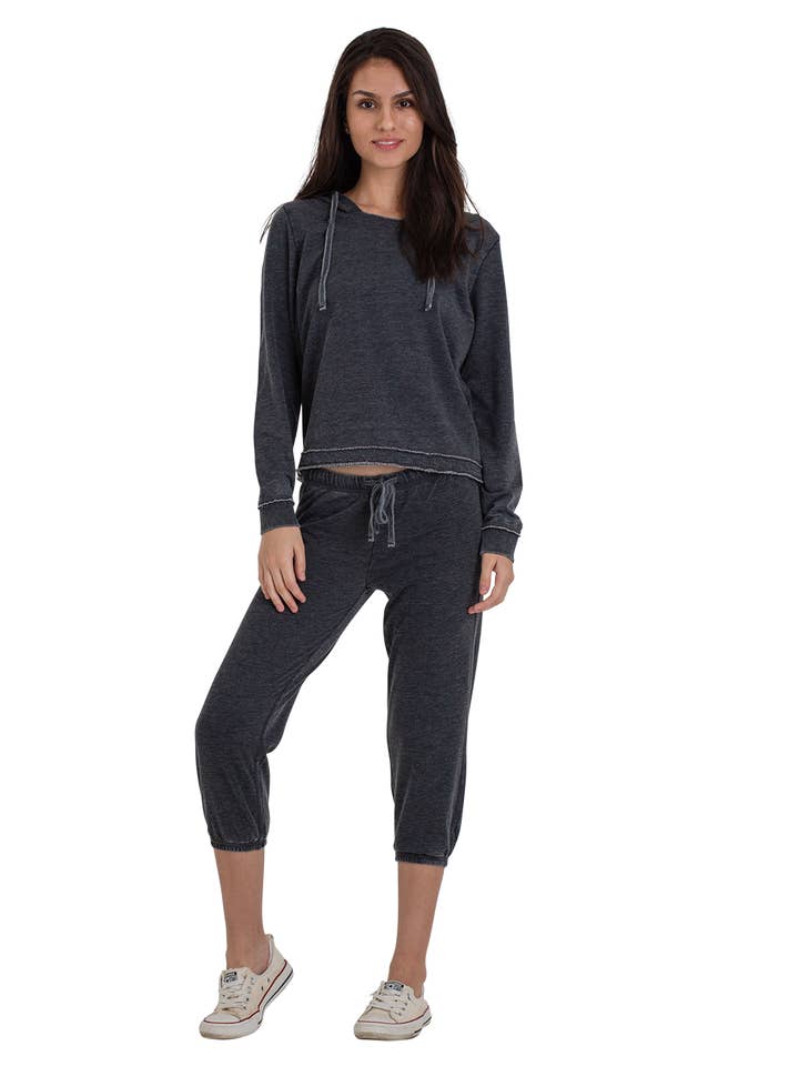 Light Weight Burnout Fleece Hoodie for wholesale by U.S. Apparel