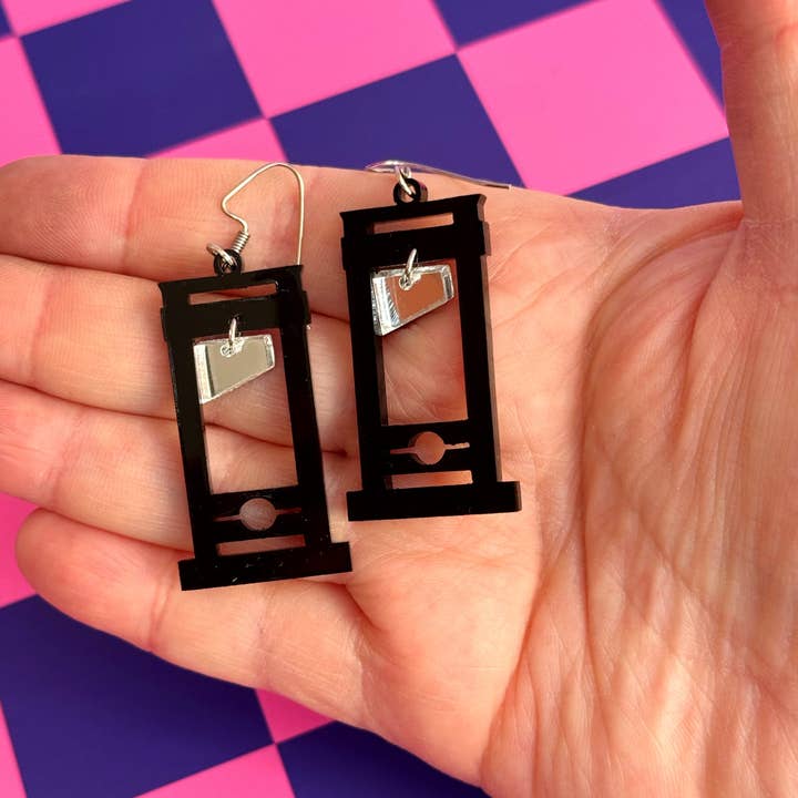 Luna B Jewelry - Wholesale Dangle Earrings - Mini Guillotine Earrings | Guilloteenies4