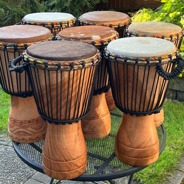 Jamtown - Wholesale Musical Instrument - African Djembe Drum Medium Cow Hide 2