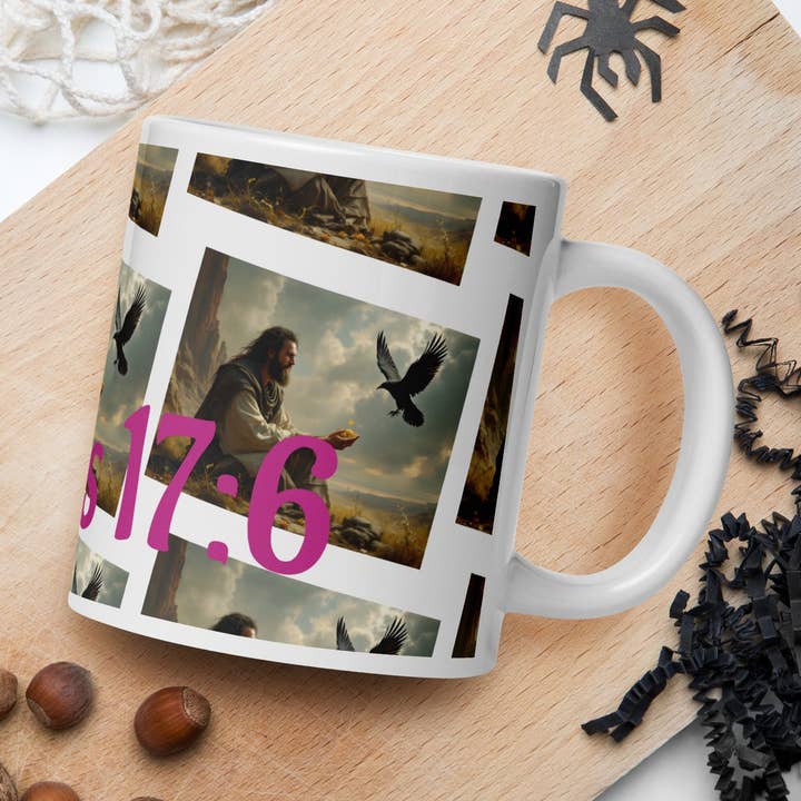 1 Kings 17:6 Mug | Faith-Inspired Drinkware for wholesale by Grow Your Faith