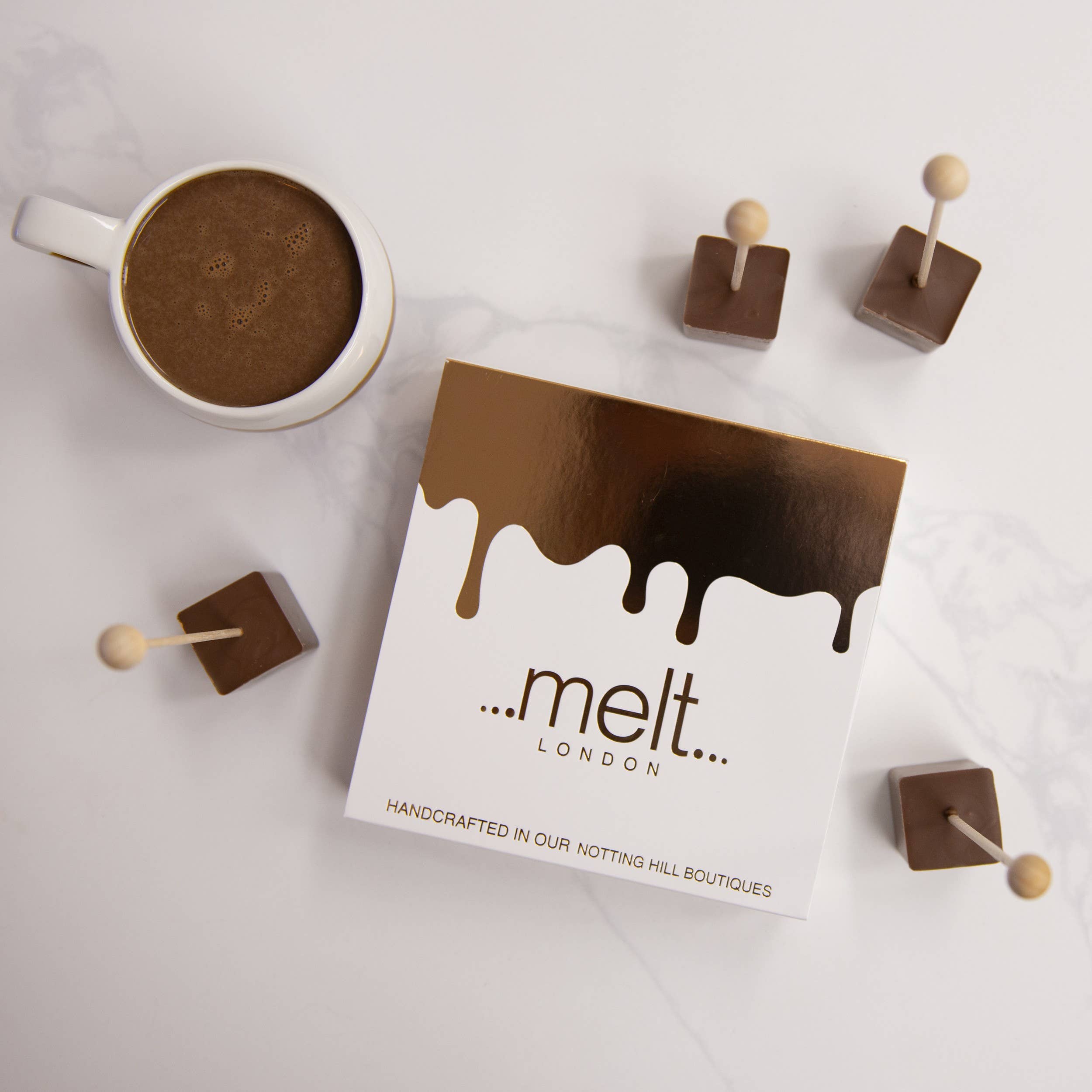 Melt Chocolates – wholesale Hot cocoa mix/kit – Milk Hot Chocolate Blocks Set Of 41