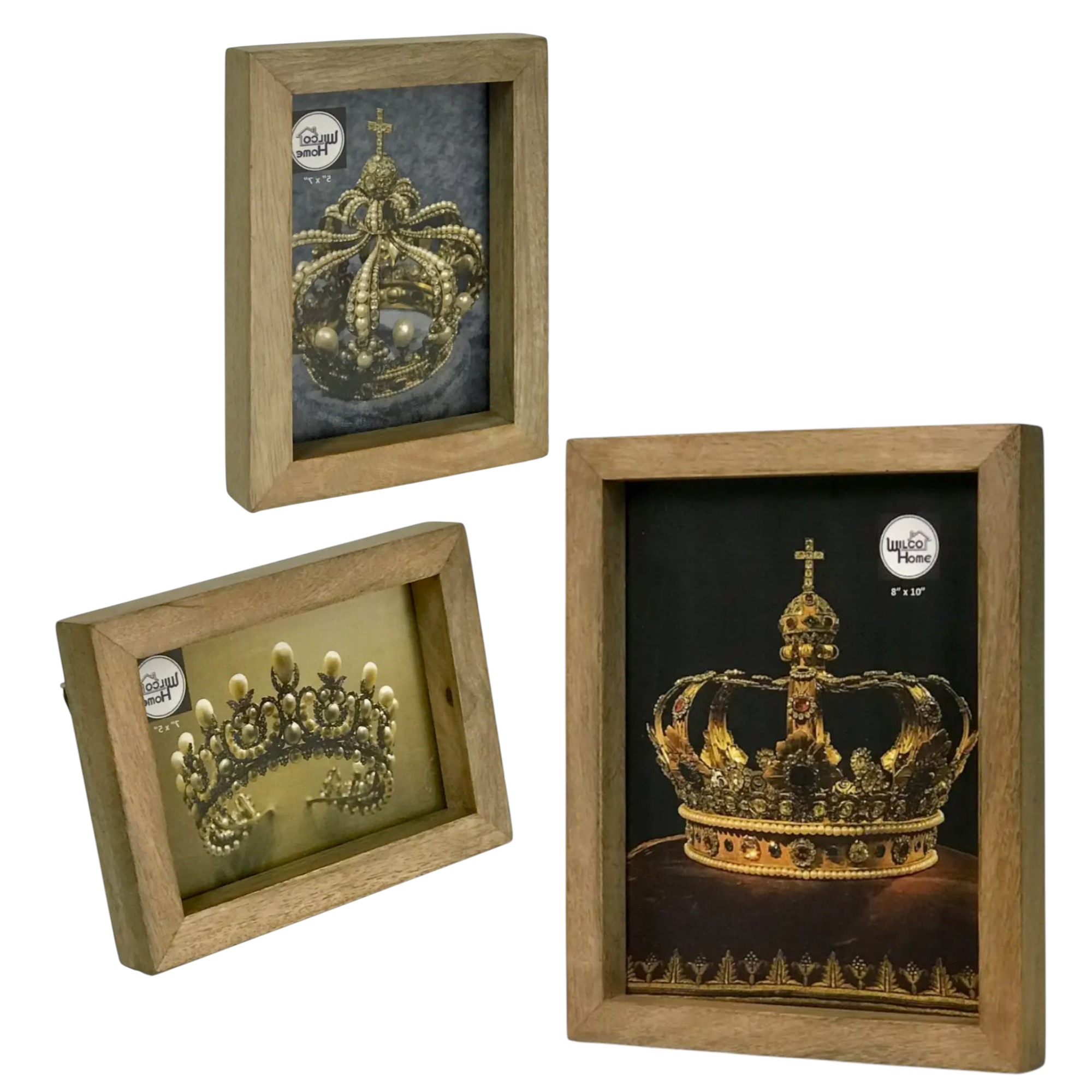 Wilco Home - Wholesale Picture Frame - Wood Transversal Photo Tension Frame 5x7"1