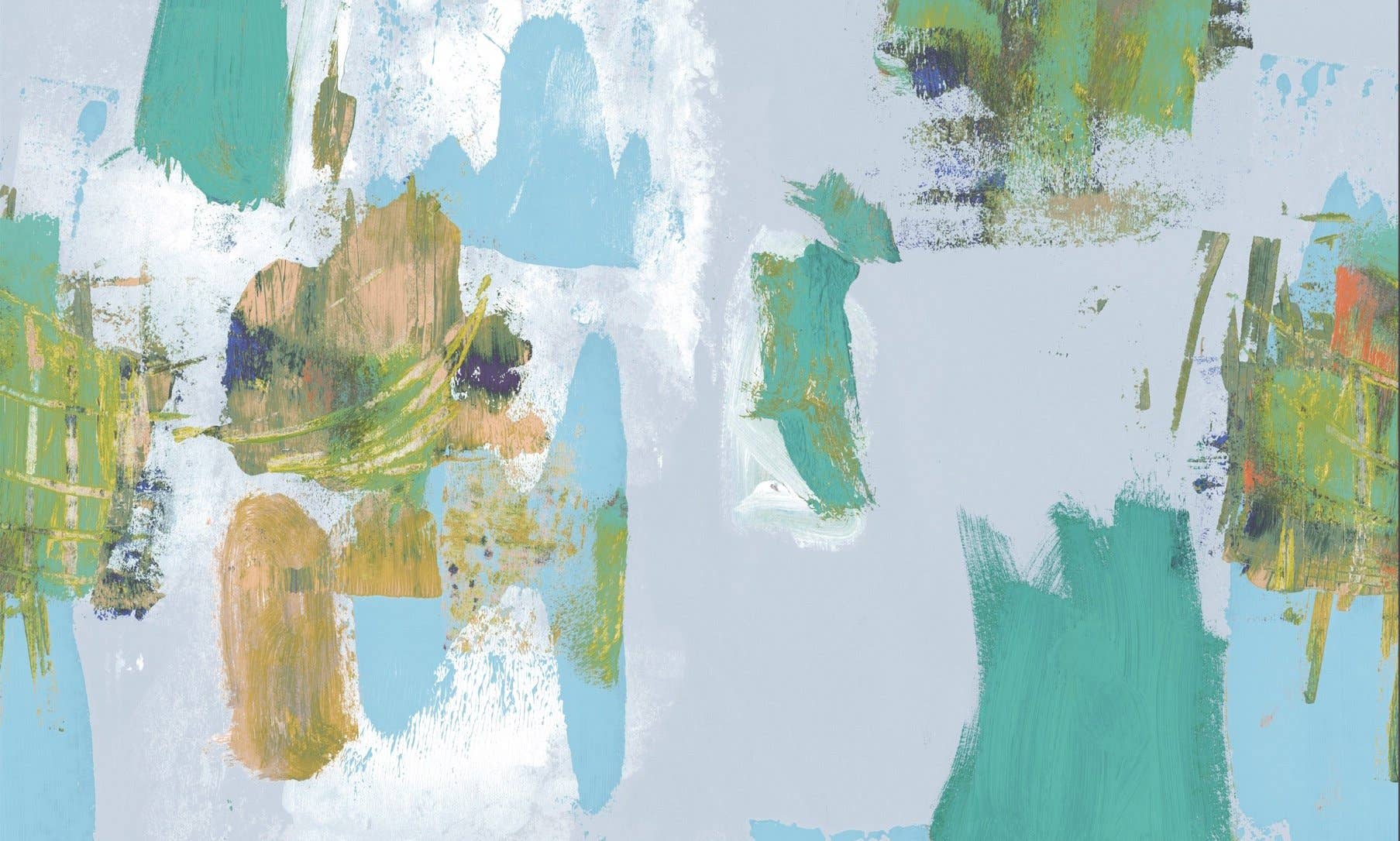 Abstract Painterly Wallpaper- Pastel Blues for wholesale on Faire1