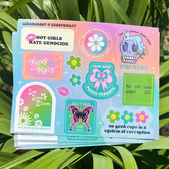 Anti-Project 2025 Sticker Sheet for wholesale by CreepyMeat