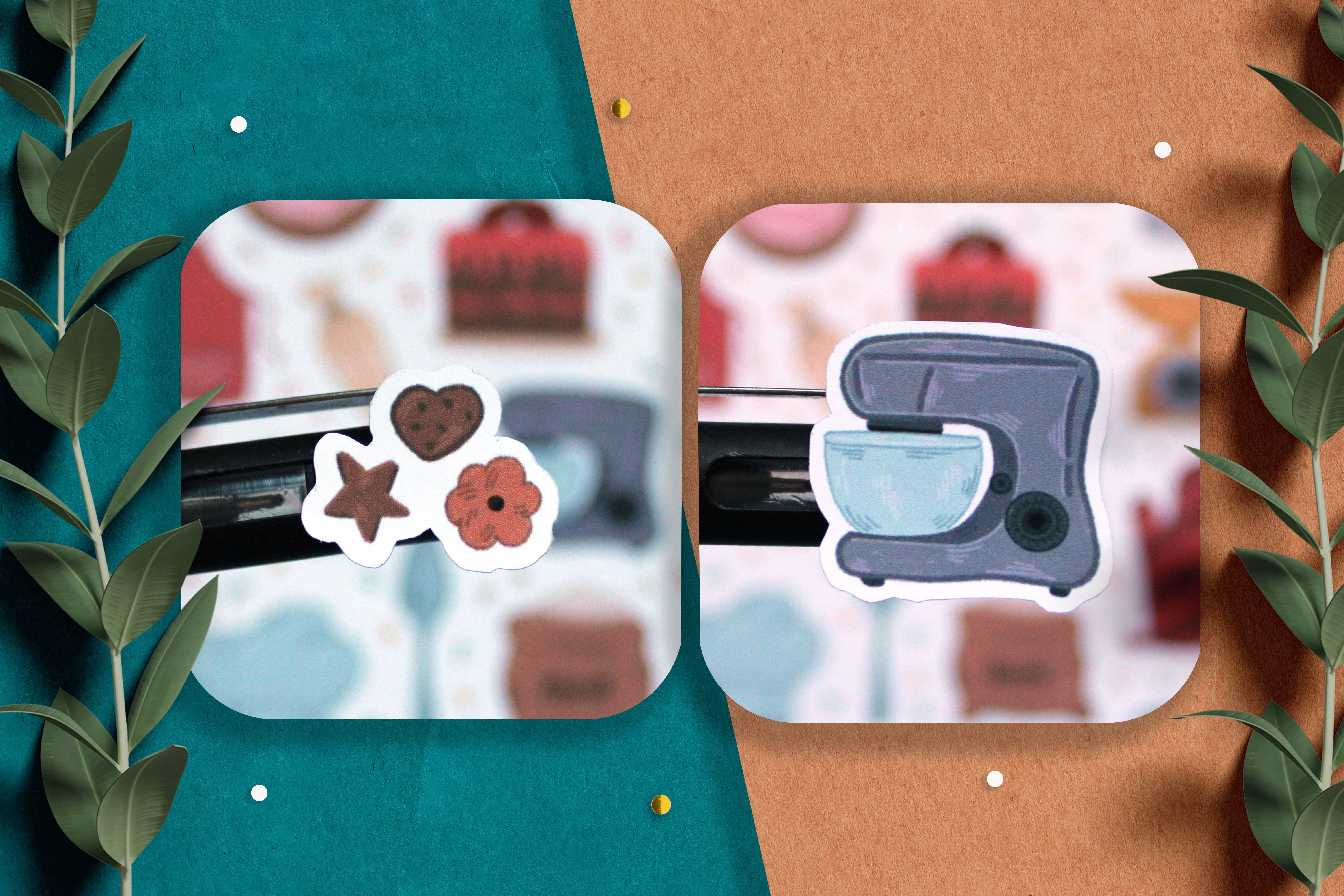 Bartista - Vendita all'ingrosso Adesivo - Foglio di adesivi Baking Time, adesivi Bullet journal, agenda8