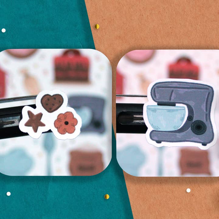 Bartista - Vendita all'ingrosso Adesivo - Foglio di adesivi Baking Time, adesivi Bullet journal, agenda8