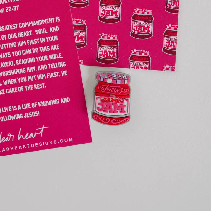 Dear Heart - Wholesale Individuele bedel/hanger - Jezus Is My Jam Shoe Charm I Christelijk geschenk 2