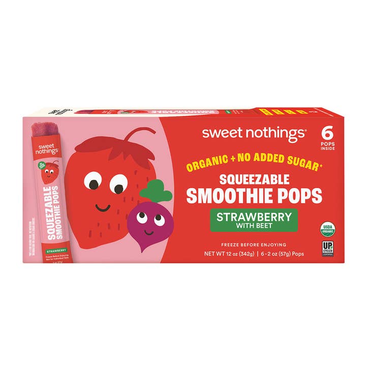 Sweet Nothings - Wholesale Fruit Snacks - Strawberry Beet Smoothie Pops – Organic Fruit Popsicle7