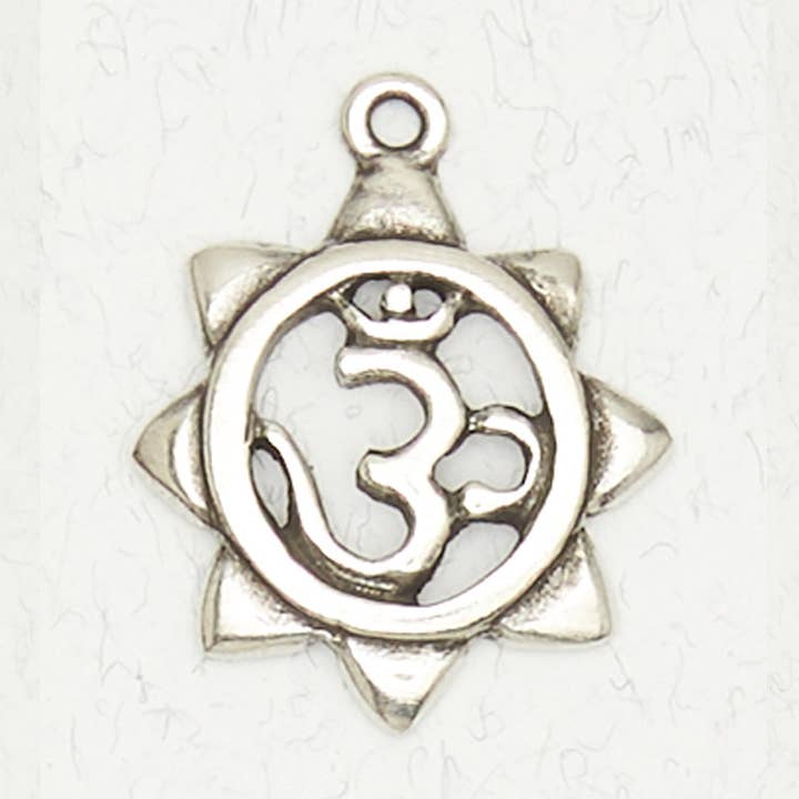 Hindu Zinn-Anhänger Halskette - Om für den Großhandel von Nirvana LLC