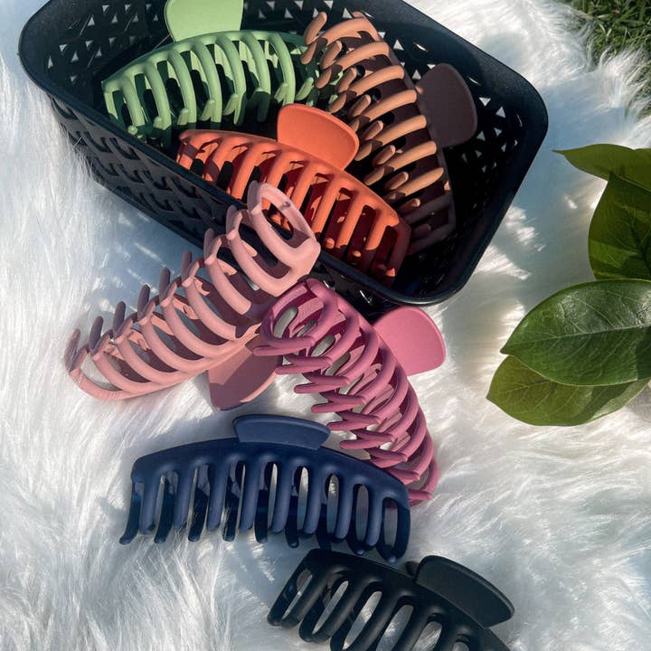 Grande artiglio per capelli | Fermagli per artigli | Clip per artiglio opaca | Clip per artiglio anni '90 | per la vendita all'ingrosso da parte di Normanco