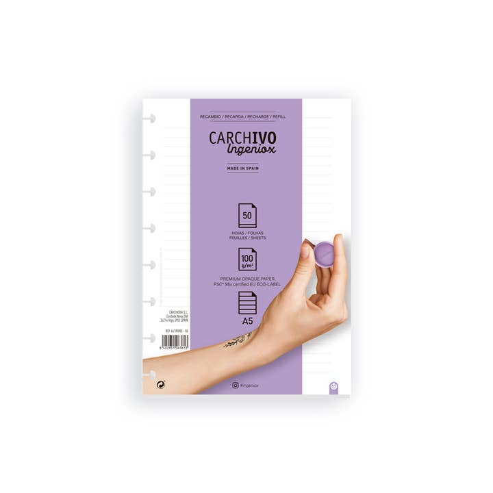 CARCHIVO - Wholesale Notepad - Premium Paper Refills for INGENIOX® - Pack of 107