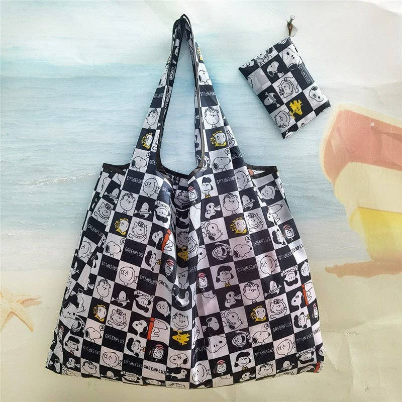 FurDecoration - Vendita all'ingrosso Borsa per shopping/spesa - Borsa della Spesa Ecologica Pieghevole con Stampa Cartoon0