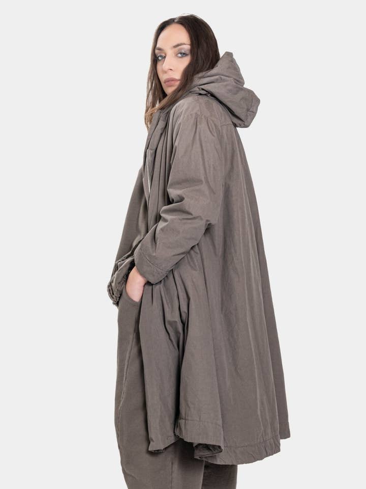 Baci & Amici Fashion - US Continental - Wholesale Coat - Women's - Zip Up Hooded Swing Coat15