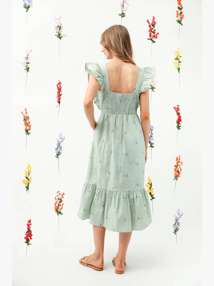 Reminiscence - Wholesale Dress - Women's - REMI014 - Embo Midi Dress8