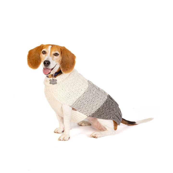 CHILLY DOG LLC - Wholesale Pet Sweater - Dog - Chilly Dog Color Block Cable Dog & Cat Sweater