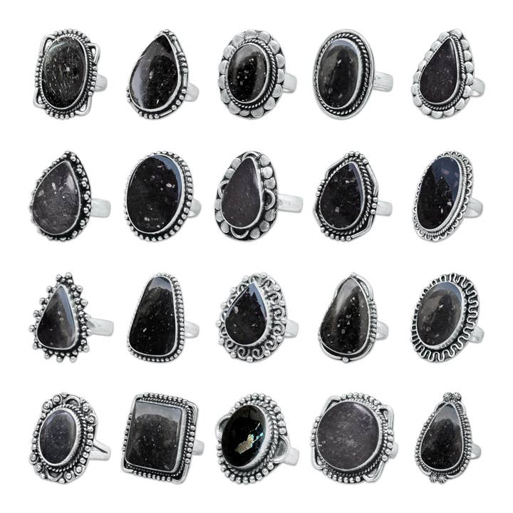 Nuummite Rings – Handmade, Silver-Plated, Grounding (Made To Order) and other Purchase Wholesale max nusse. Free Returns & Net 60 Terms on Faire trending on Faire.