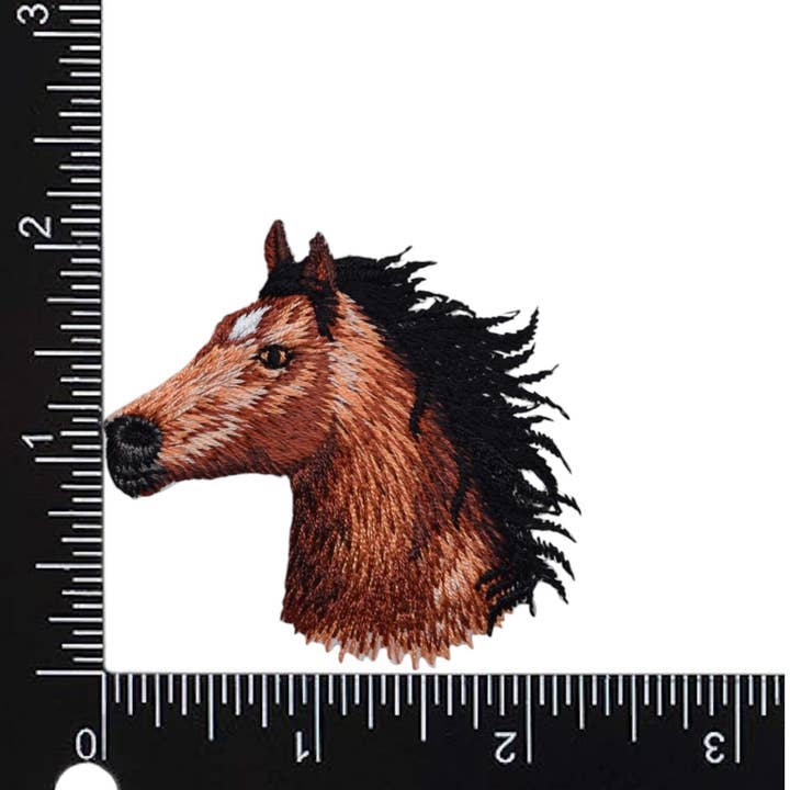Wholesale Applique - Venta al por mayor Parches - Cabeza de Caballo - Mirando a la Izquierda - Parche Bordado Termoadhesivo1