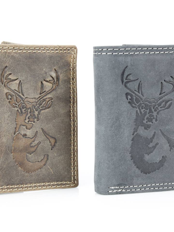 Men’s Tri-Fold Wallet with Deer Emboss ABMWVT 05 and other Purchase Wholesale fold. Free Returns & Net 60 Terms on Faire trending on Faire.