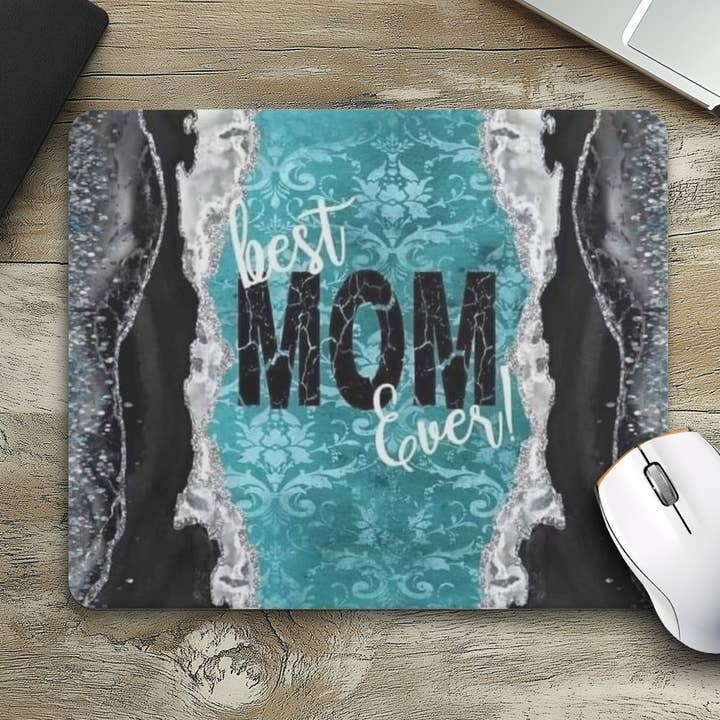 Best Mom Ever Blue Mouse Pad for wholesale by 5C's Wholesale