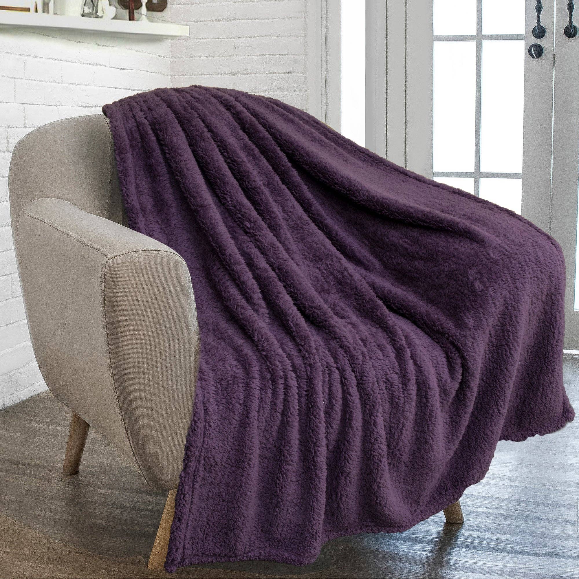 Pavilia - Wholesale Throw Blanket - Plush Shaggy Sherpa Blanket12