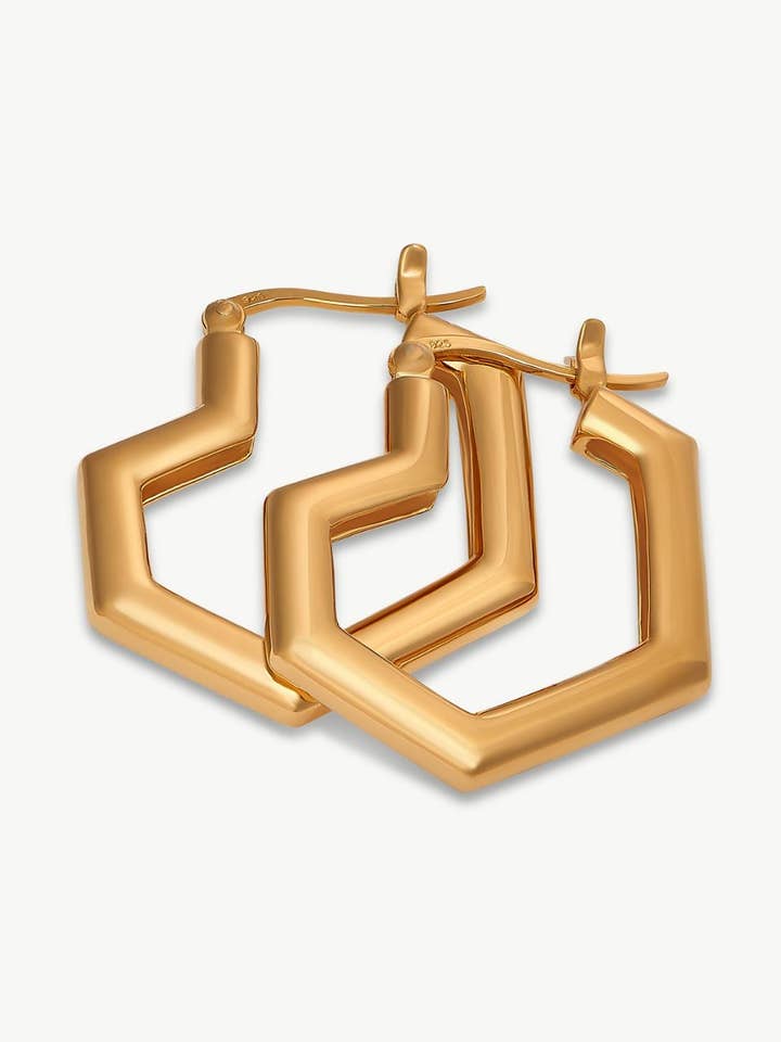 Gold Plated small hoop earrings – Daryl | No More Nobody for wholesale by No More Nobody