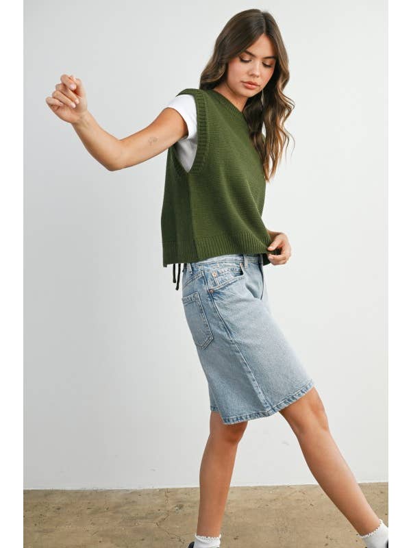 BUTTERMELON - Wholesale Gebreide top - Dames - Effen gebreide top - BMW760013