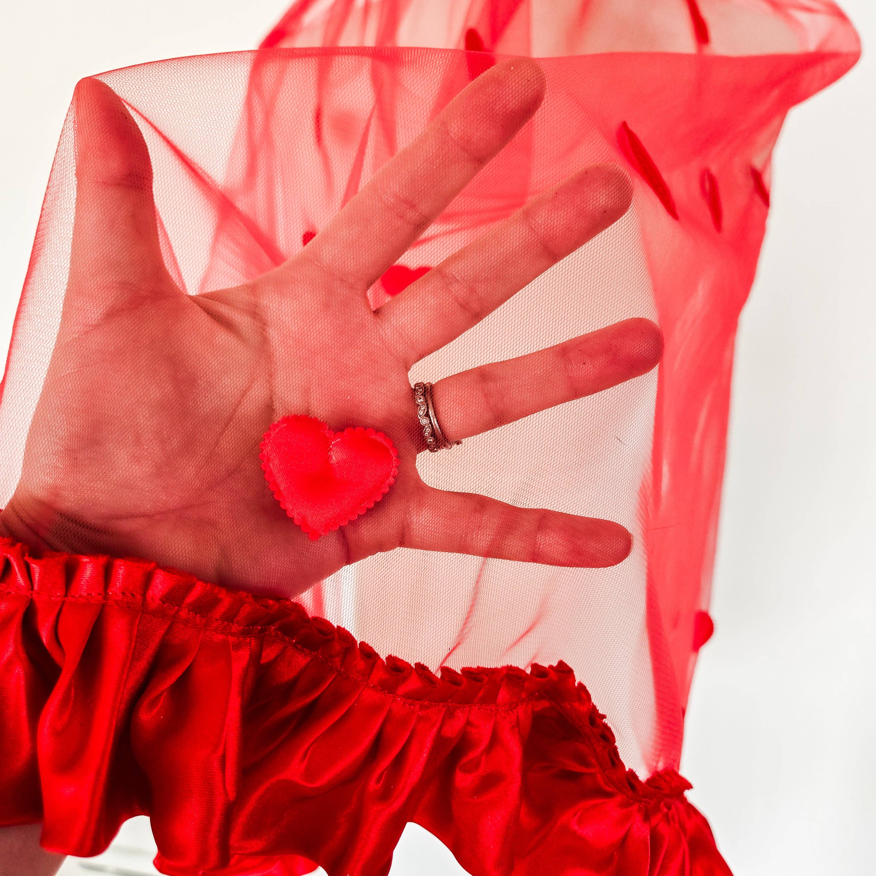 Lovesick Rebel - Wholesale Veil - Women's - The Candy Heart wedding in Cherry Red1