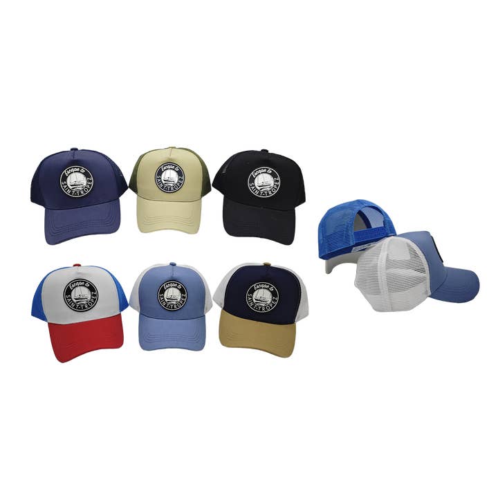 Samba de roda - Wholesale Trucker Hat - Men's - Pack of 12 mesh caps "Escape to St Tropez"