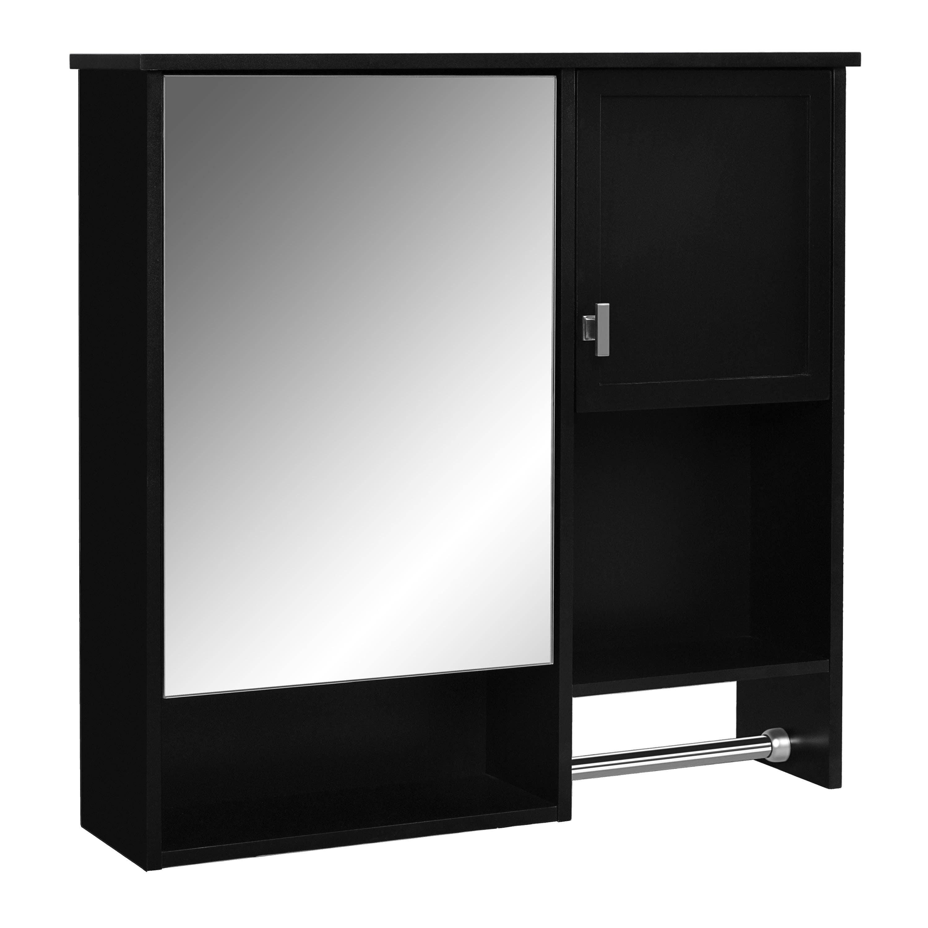 39F Inc. - Vente Armoire - Armoire de salle de bain murale noire avec miroir, 29x28 pouces13