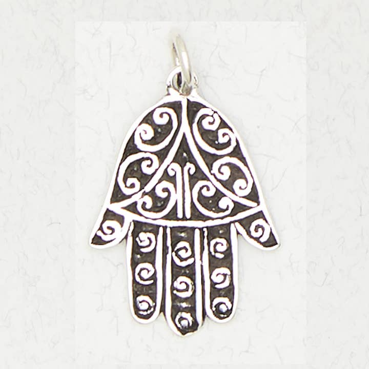 Sterling sølv vedhæng - Hamsa for engroshandel hos Nirvana LLC