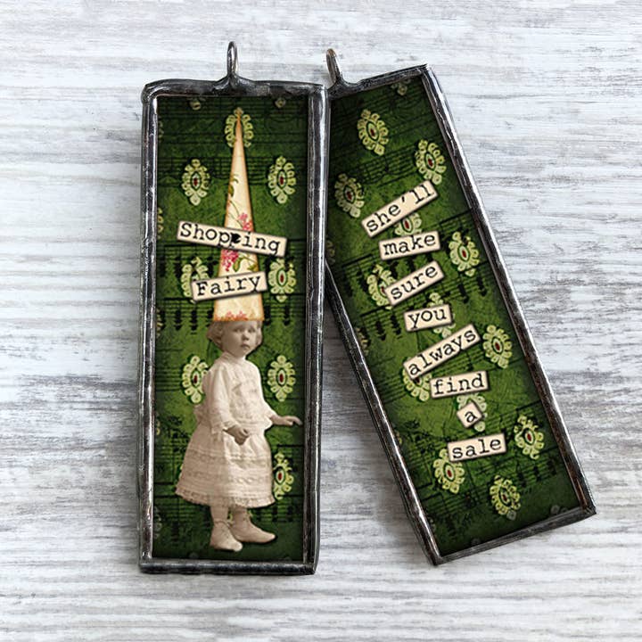 Shopping Fairy Ornament Charm for wholesale by Homestyle Charlie