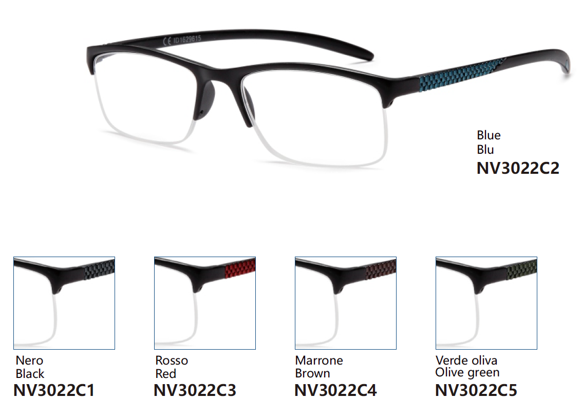 NEW VISION MILANO SRL - Wholesale Eyeglasses - Unisex - Pre-assembled reading glasses - Light Frame - NV30225