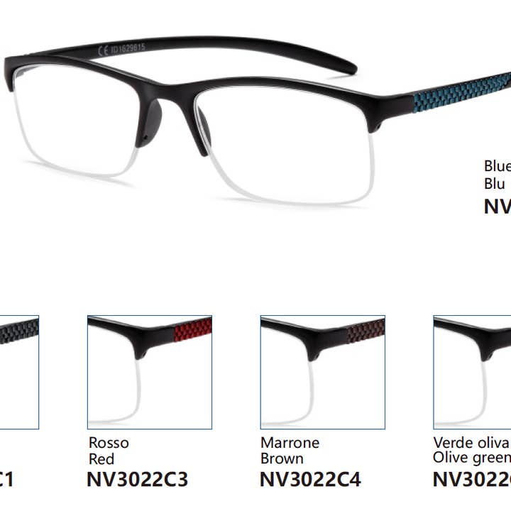 NEW VISION MILANO SRL – Großhandel Brille – Unisex – Vormontierte Lesebrille - Light Frame - NV30225