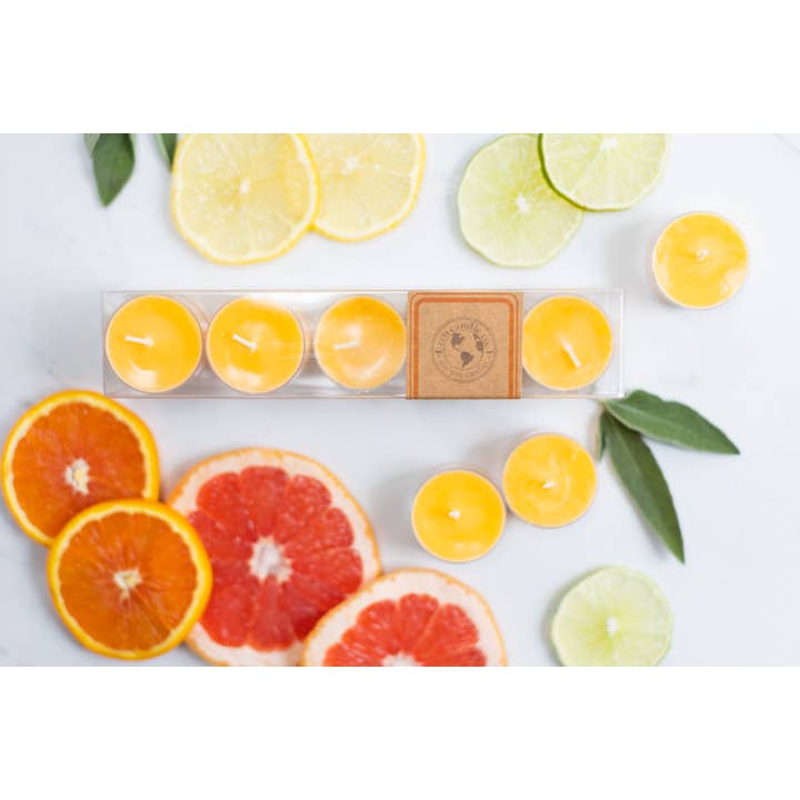 Eco Candle Company - Wholesale Tea Light Candles - tea light 10pk CITRUS SQUEEZE3