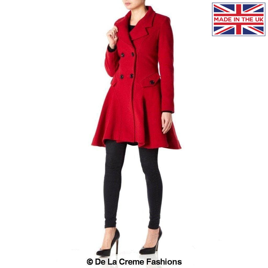 De La Creme Fashions – Großhandel Mantel - Damen – De La Crème - Damen Mantel aus Wollmischung12