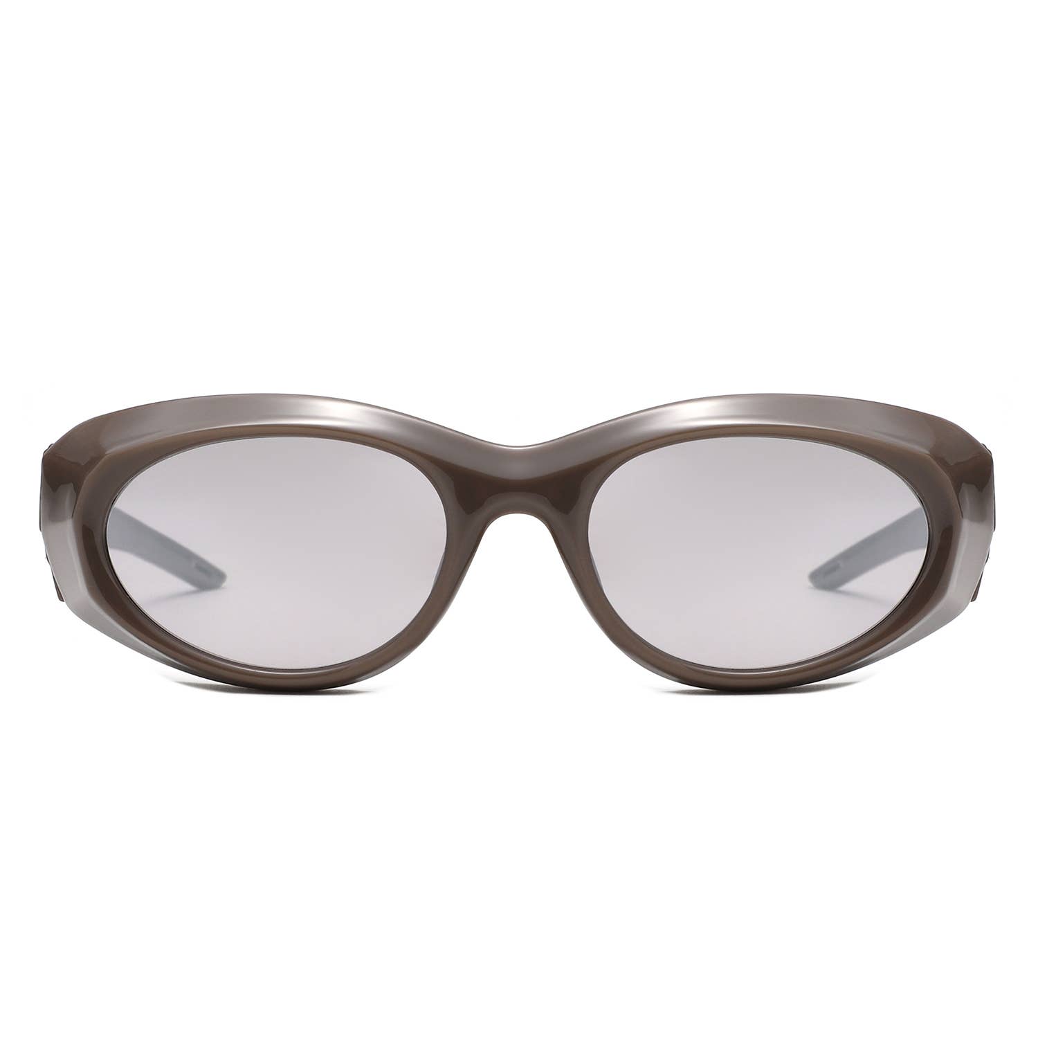 Cramilo Eyewear - Wholesale Sunglasses - Women's - Y2K Oval Retro Wrap Chunky Sunglasses 5