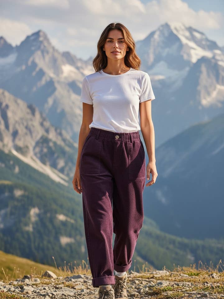 Byxor i Sammet för Höst och Vinter 31503 för wholesale av LINEN & COTTON HOUSE