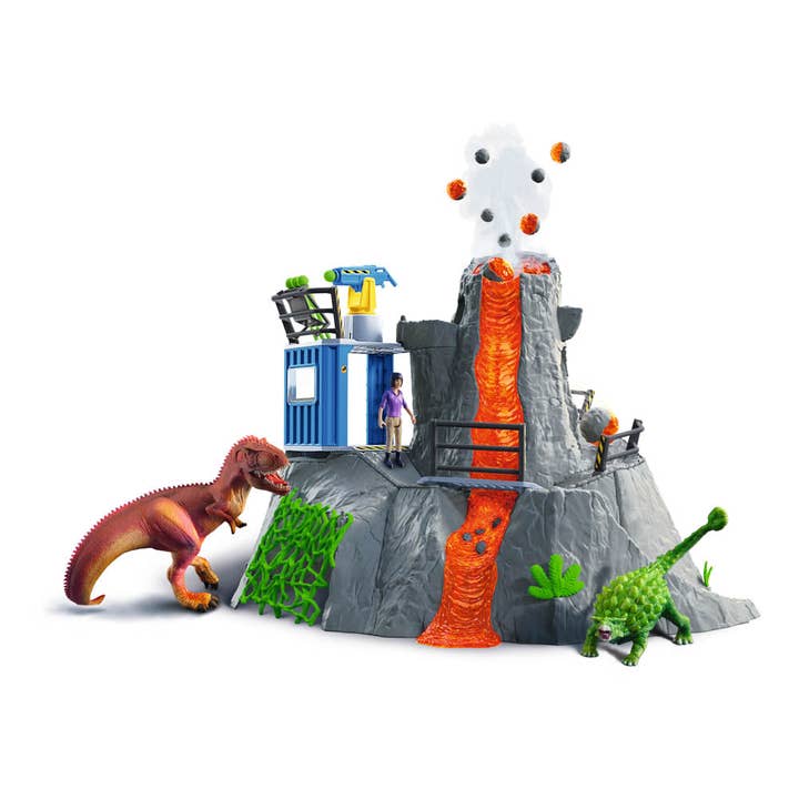 Set da gioco Schleich Dinosaur Volcano Expedition Base Camp, per la vendita all'ingrosso da parte di Meroncourt Europe Ltd