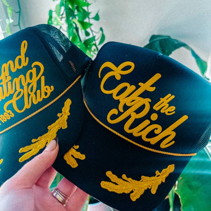The Clandestine Underground - Wholesale Trucker Hat - Unisex - Eat The Rich, Western Trucker Hat3