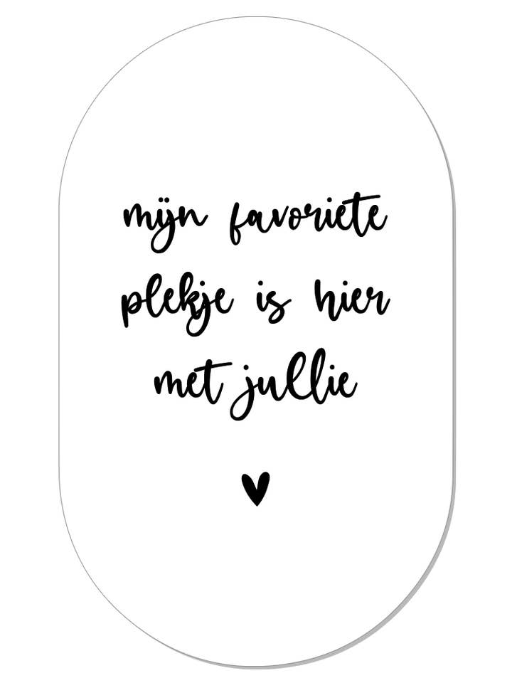 Muurovaal mijn préféré plekje pour la vente par Label2X B.V.