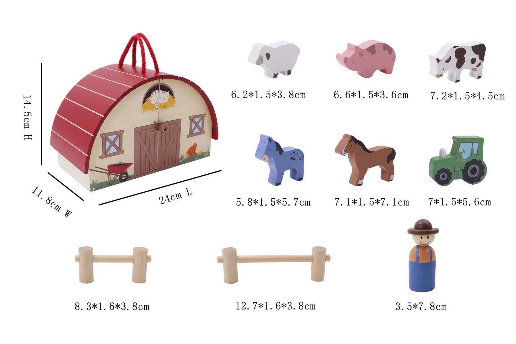 ToysLink – wholesale Wood toy – Child – Wooden Farm Plasyset3