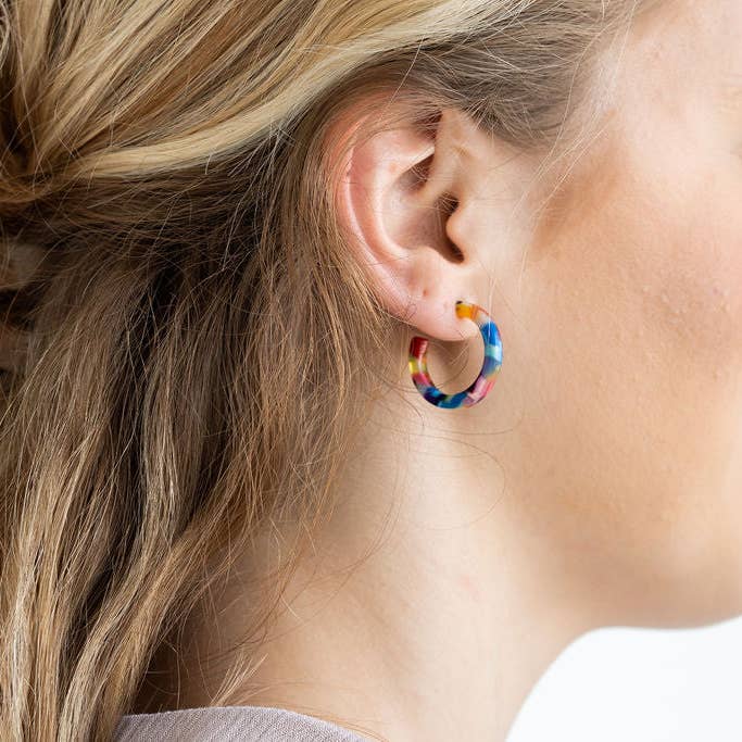 Spiffy & Splendid - Wholesale Hoop Earrings - Cam Mini Hoops - Fiesta // Jewelry, Earrings, Best Seller, Gift2