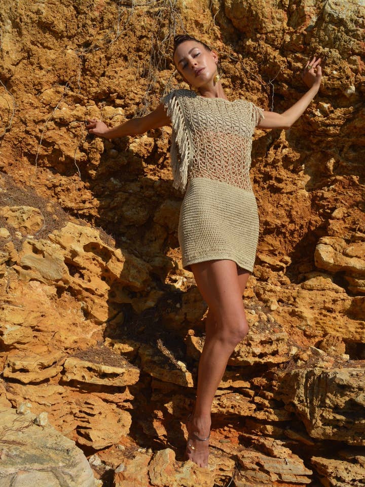 JANDAIA DRESS for wholesale by Leafy Natural Couture