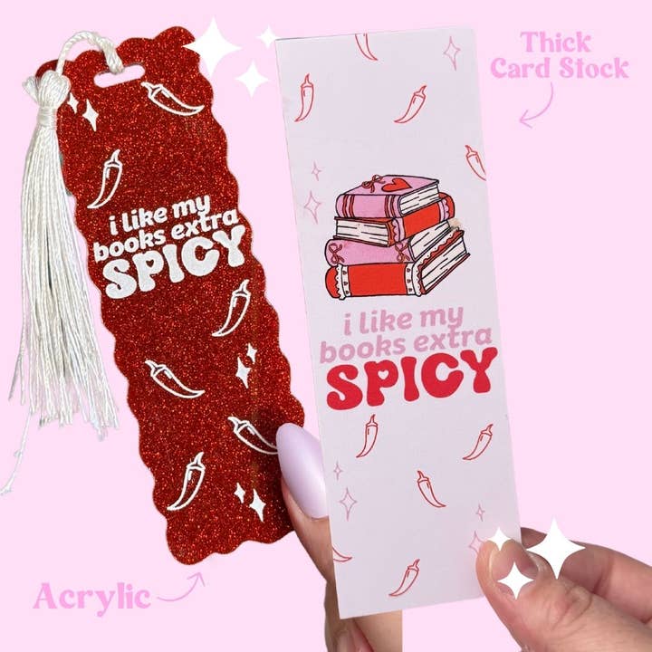 Extra Spicy Book Mark (Quirky, Funky, Kawaii,Y2K) for wholesale by Honey Blue Lane