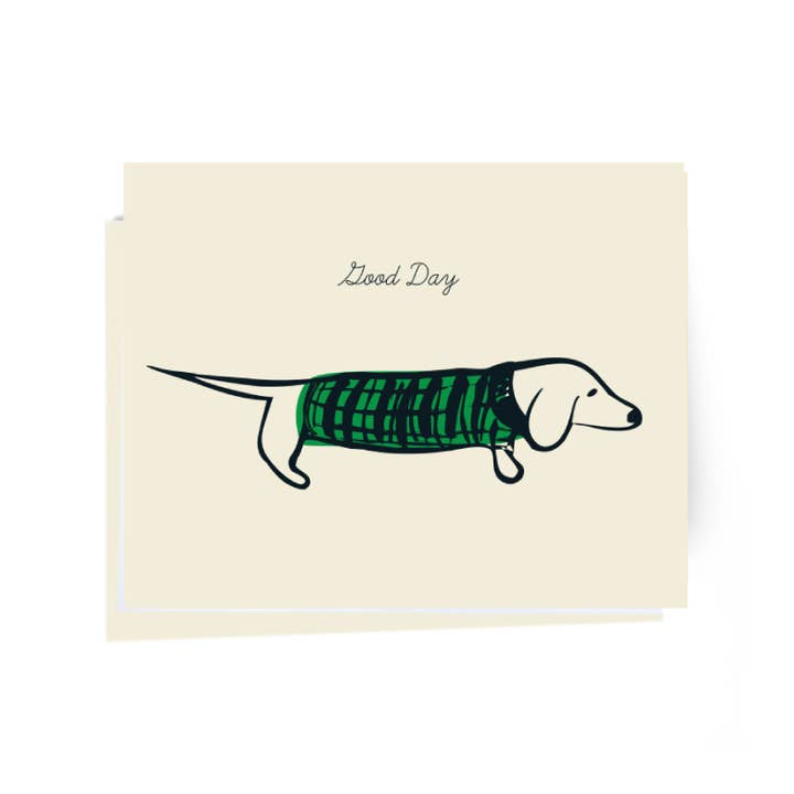 Good Day Dog Card for wholesale by Elizabeth Grubaugh