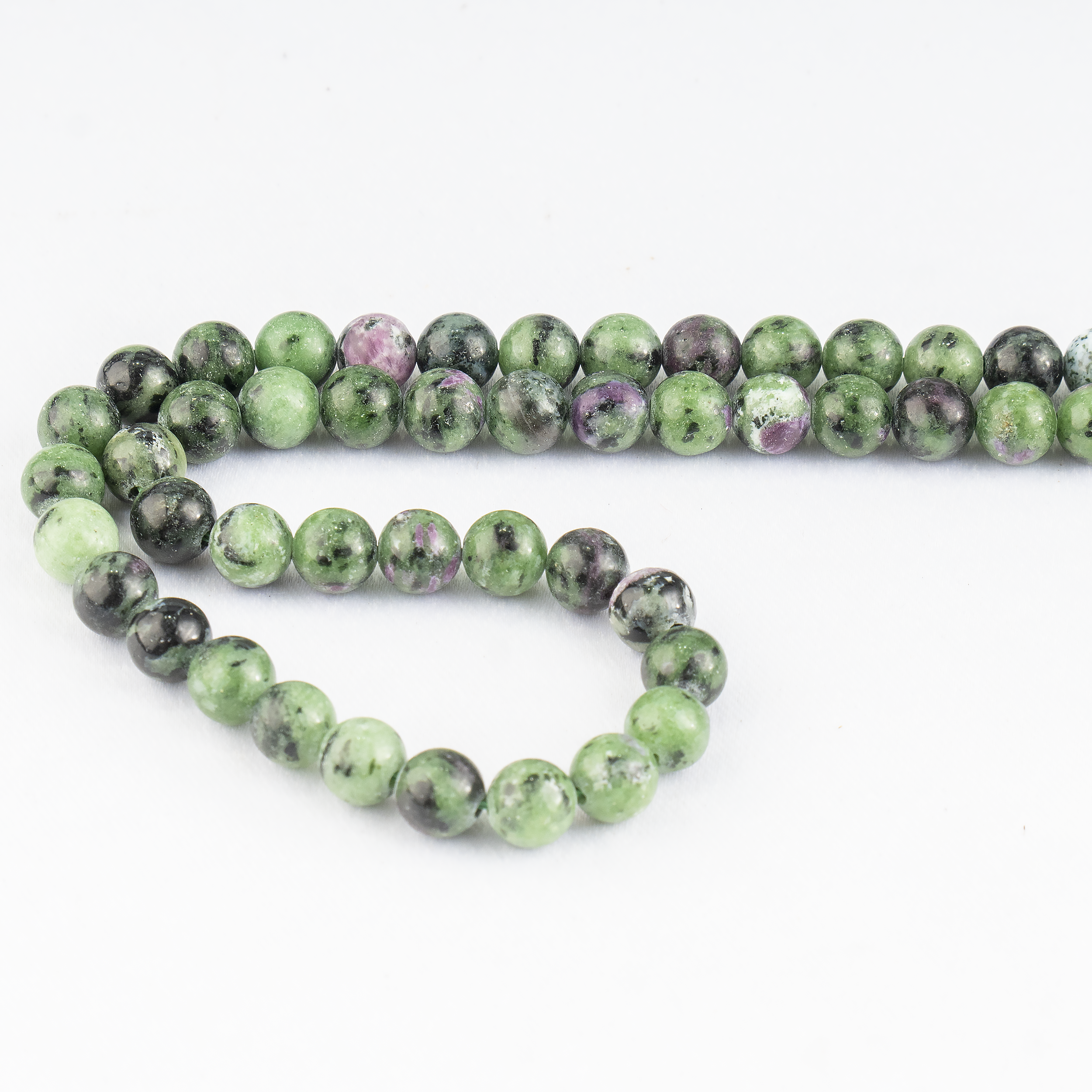 Soothing Crystals Beads - Vente Perle - Perles Rondes en Cristal | Rubis Zoïsite | Perles de Pierres de Guérison3