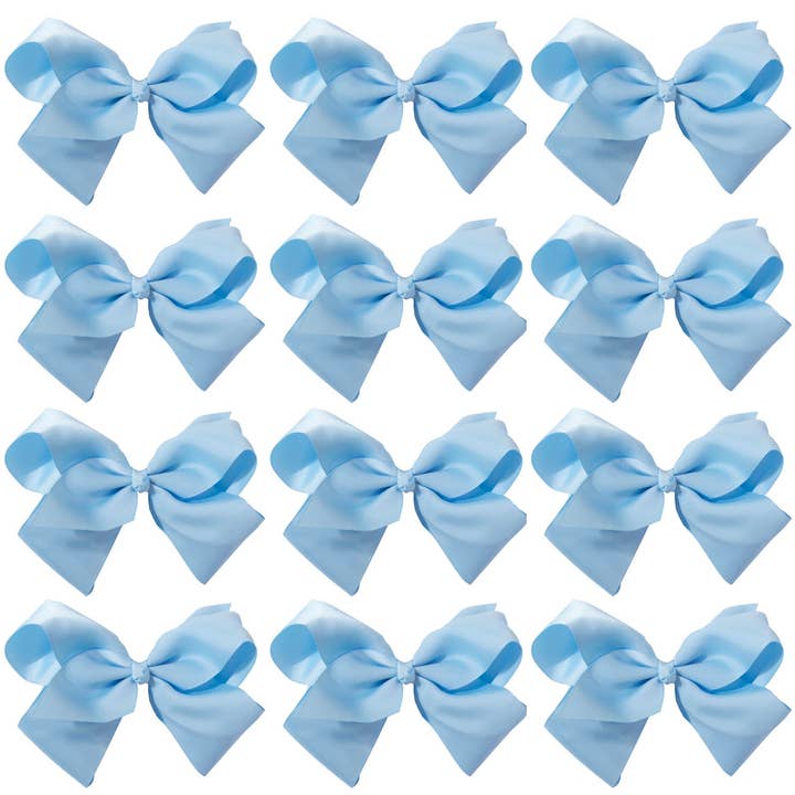 Hana - Wholesale Hair Bow - Kids - 8 Inch Hair Bow With Alligator Clip (12pc)4