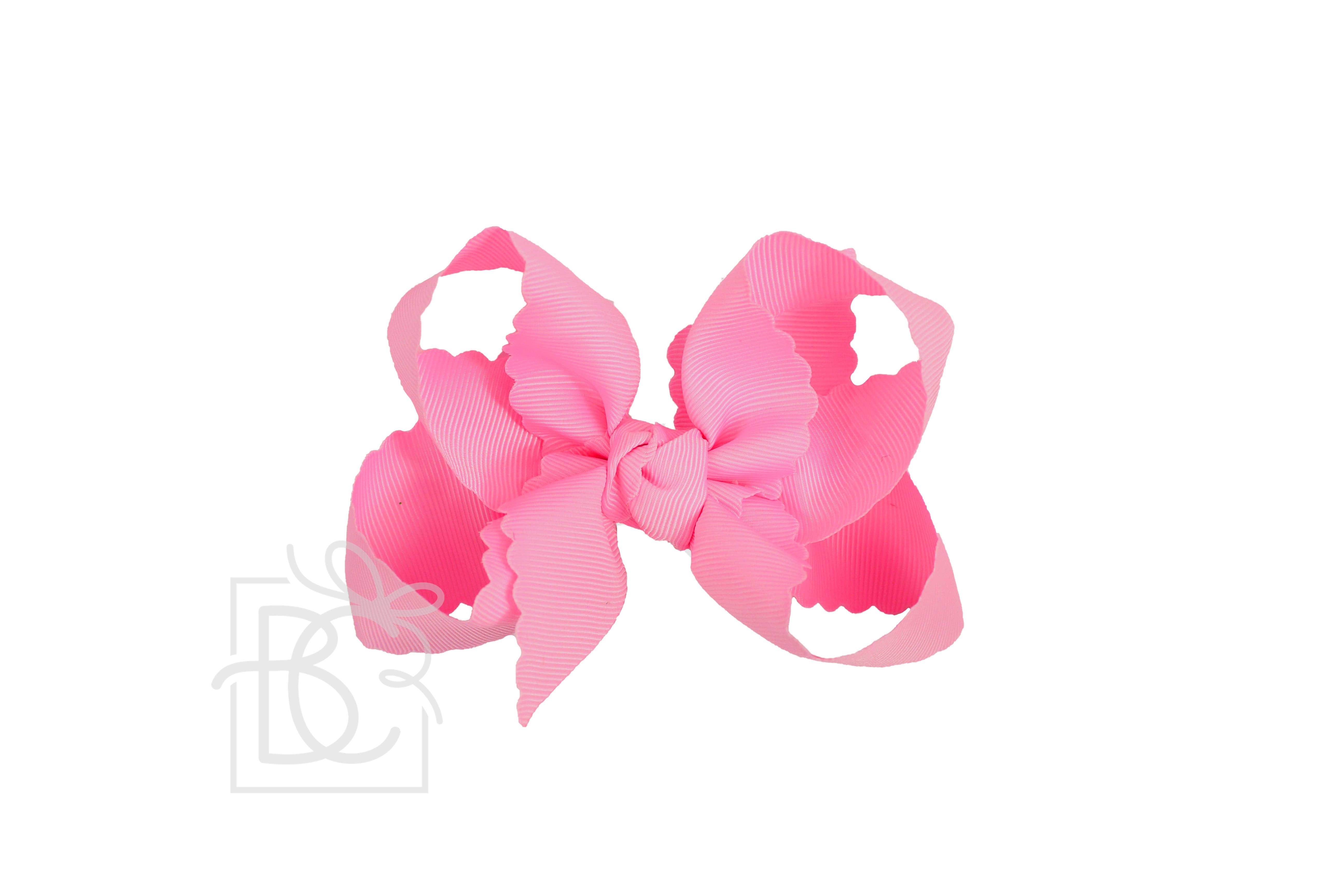 Beyond Creations, LLC – wholesale Hair bow – Kids – SCALLOPED EDGE BOW34