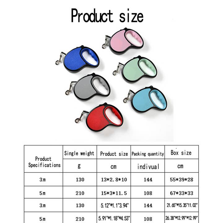 DOUBLJU - Wholesale Pet Leash - Dog - DOG CHAIN AUTOMATIC RETRACTABLE PET LEASH_CWMM976812